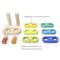 Tegu Magnetic Floating Wooden Stacker, Rainbow STA-BGY-801T - alternate 4